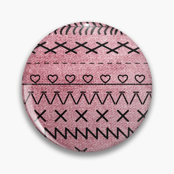 Item preview, Sewing Stitch Patterns on Textured Fabric Effect Background  designed and sold by Nancyanna.