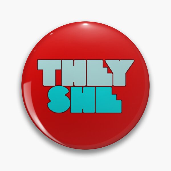 Item preview, They/She Pronouns Button designed and sold by lelainafaye.