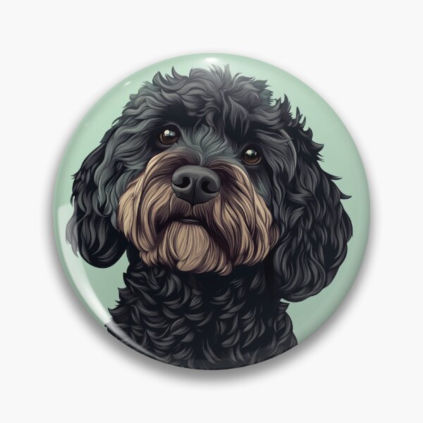 Item preview, Cockapoo against green background designed and sold by davidalv.