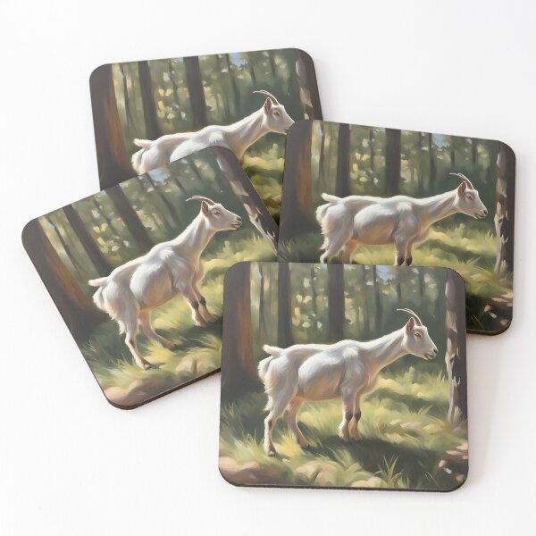 Item preview, Goat in Forest with Sunshine designed and sold by CalmnessbyChoice.