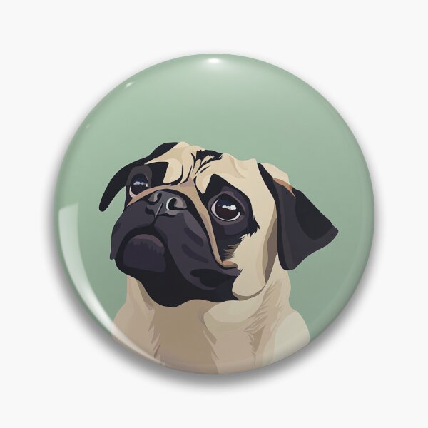 Item preview, Pug against green background designed and sold by davidalv.
