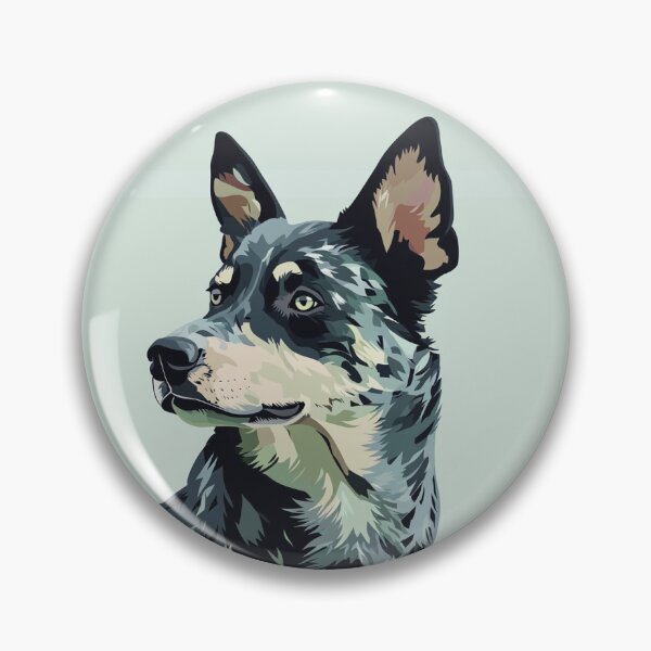 Item preview, Australian Cattle Dog against green background designed and sold by davidalv.