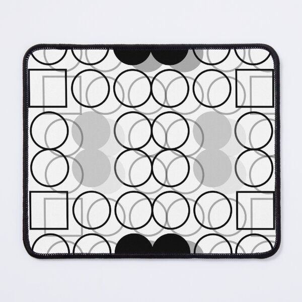 Item preview, Geometric Harmony: A Symmetry of Circles and Squares 2, Unique designed and sold by villacreativa.