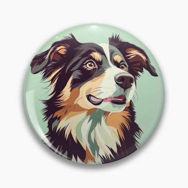 Item preview, Australian Shepherd against green background designed and sold by davidalv.