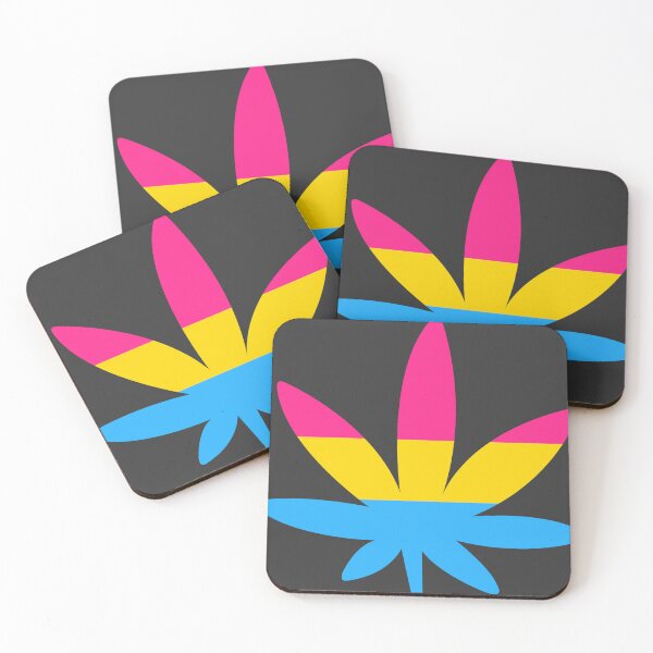 Item preview, Pansexual Pride Weed Leaf  designed and sold by Cannaxes Studio.