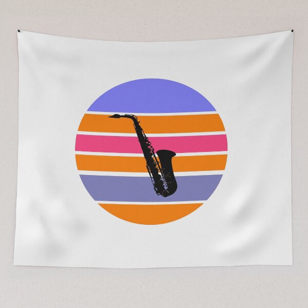 Item preview, Saxophone Player Vintage Sunset designed and sold by Inspirationmotivation.