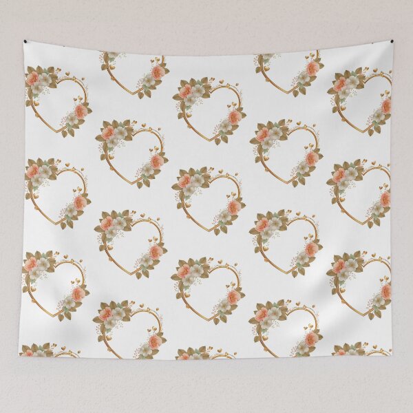 Item preview, Golden floral heart shaped ring design 10 designed and sold by GeoffBeattie.