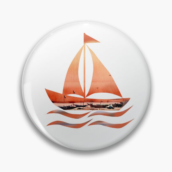 Item preview, Sunset seashore with boats shape effect designed and sold by SamirArt.