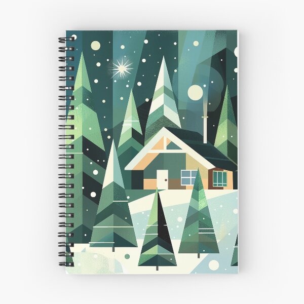 Item preview, Winterliche Hütte im Wald designed and sold by ChillThunder.