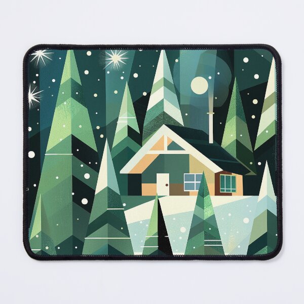 Item preview, Winterliche Hütte im Wald designed and sold by ChillThunder.