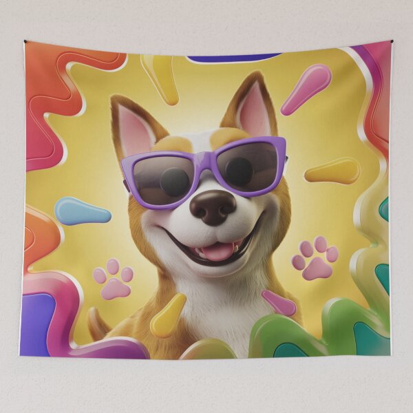 Item preview, Funky Dog Graphic – Bold and Playful Design designed and sold by Khadija406.