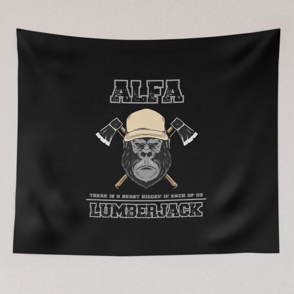 Item preview, For Lumberjacks. Alpha male, gorilla and axes. designed and sold by DONandEK.