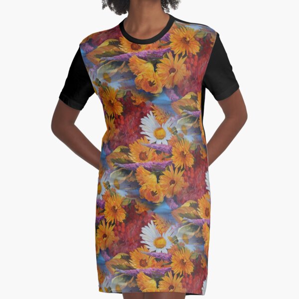 From With a Kiss from the sun Graphic T-Shirt Dress