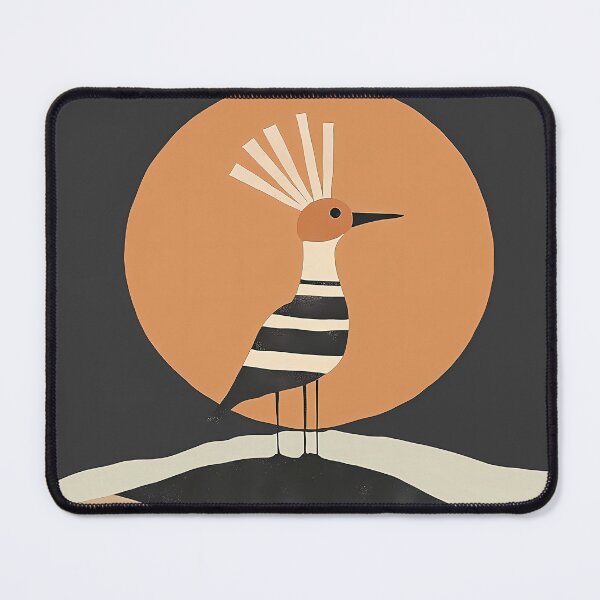 Item preview, Mid Century Eurasian Hoopoe - Earth Tones - Geometric Minimalism designed and sold by TuncGK.