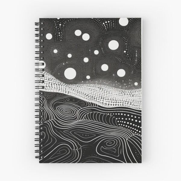 Item preview, Aboriginal Inspired Dot Art - Monochrome Awareness designed and sold by GrinGalore.