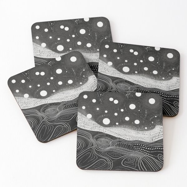 Item preview, Aboriginal Inspired Dot Art - Monochrome Awareness designed and sold by GrinGalore.