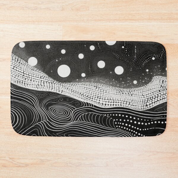 Item preview, Aboriginal Inspired Dot Art - Monochrome Awareness designed and sold by GrinGalore.