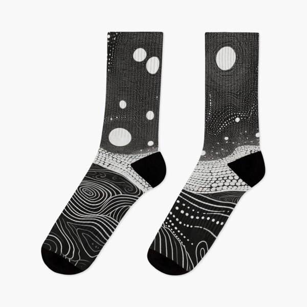 Item preview, Aboriginal Inspired Dot Art - Monochrome Awareness designed and sold by GrinGalore.