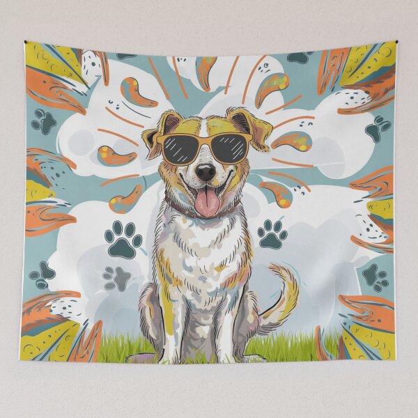 Item preview, Funky Dog Graphic – Bold and Playful Design designed and sold by Khadija406.