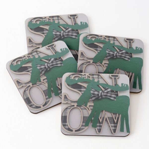 Item preview, Moose on Snow designed and sold by ArtbyColleen.