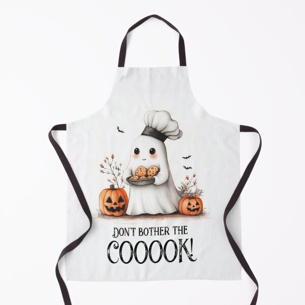 Item preview, Cute Ghost Serving Cookies with Jack-o-Lanterns and Bats designed and sold by SFPDesigns.