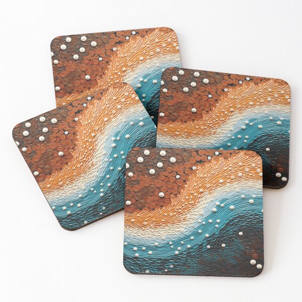 Item preview, Aboriginal Inspired Dot Art - Water Path designed and sold by GrinGalore.
