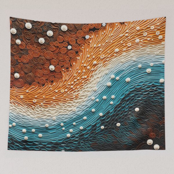 Item preview, Aboriginal Inspired Dot Art - Water Path designed and sold by GrinGalore.