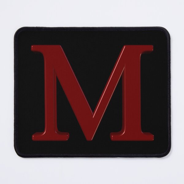 Item preview, The Letter M Dimensional Red designed and sold by Art in My Loft.