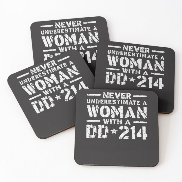 Item preview, Never Underestimate a Woman with a DD214 - Proud Veteran designed and sold by cidolopez.