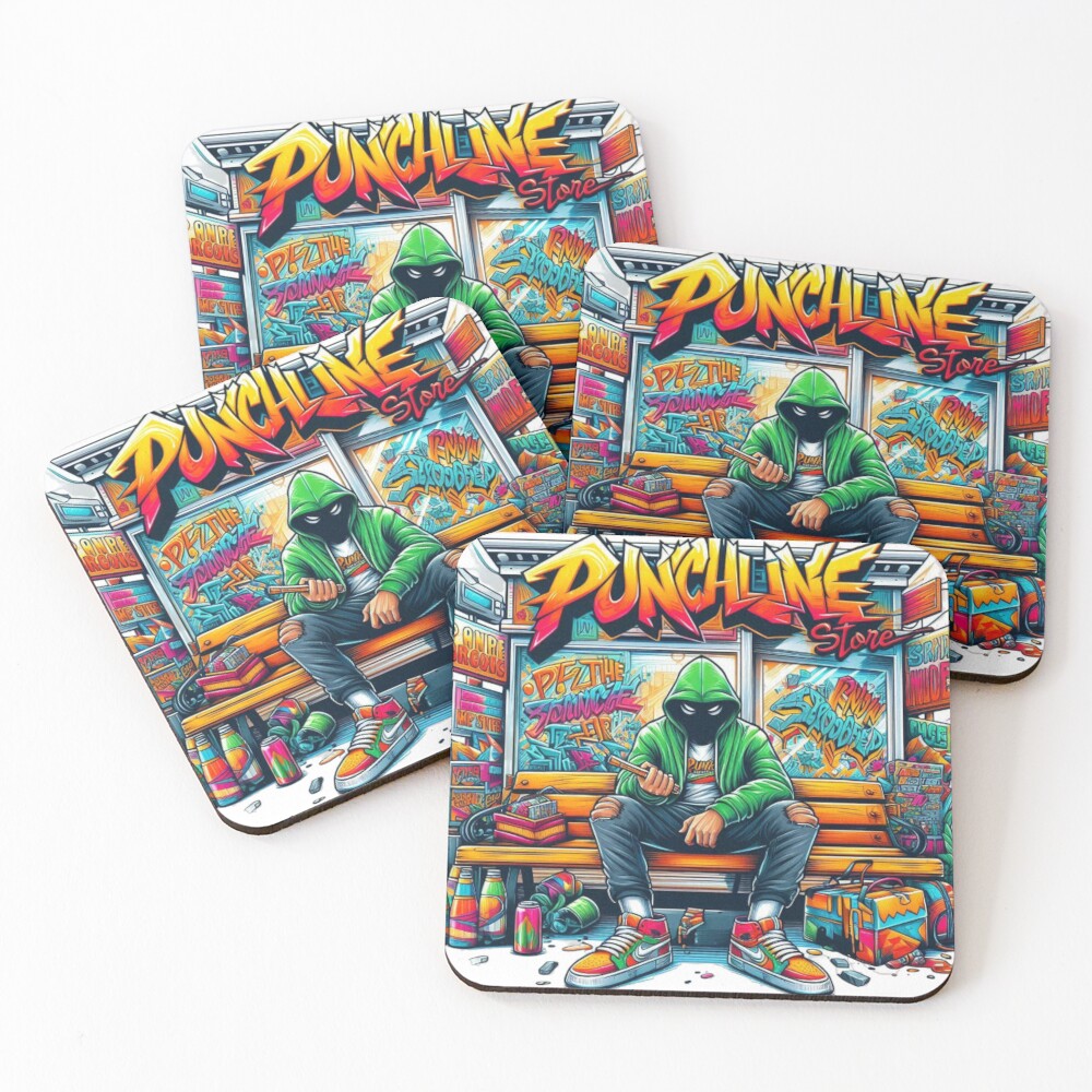 Item preview, Coasters (Set of 4) designed and sold by PunchLine-Store.