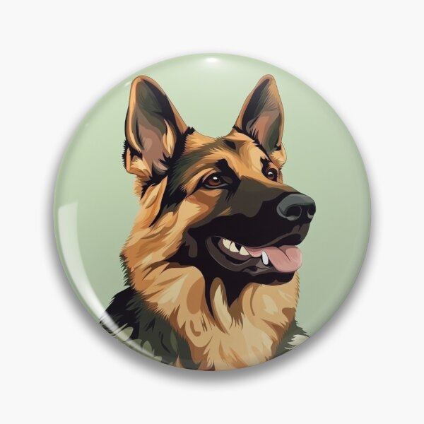 Item preview, German Shepherd against green background designed and sold by davidalv.