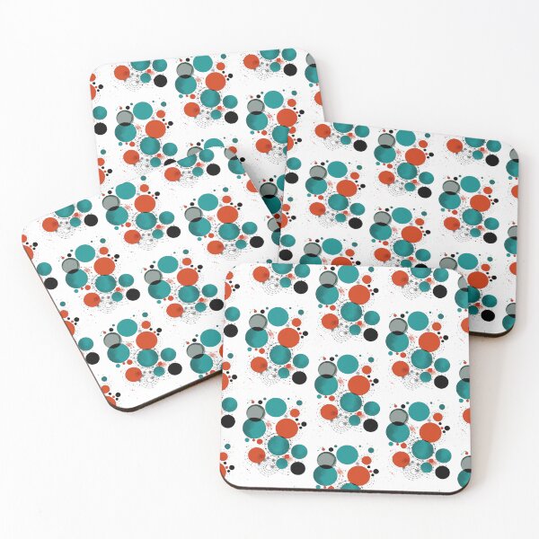 Item preview, Colorful abstract artwork with overlapping circles and dotted patterns designed and sold by SimoesArtistry.