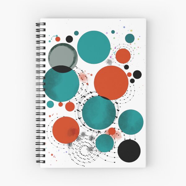 Item preview, Colorful abstract artwork with overlapping circles and dotted patterns designed and sold by SimoesArtistry.