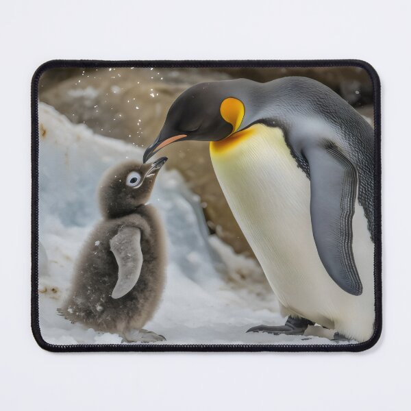Item preview, Pesto Penguin realistic mousepad as a baby designed and sold by Mousetopia.