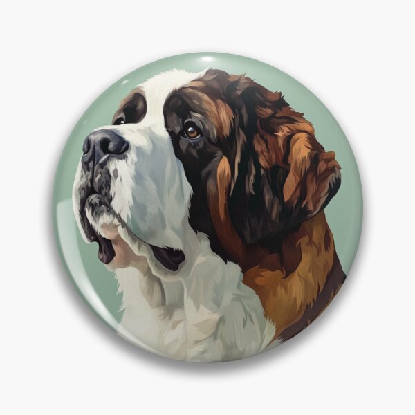 Item preview, Saint Bernard against green background designed and sold by davidalv.