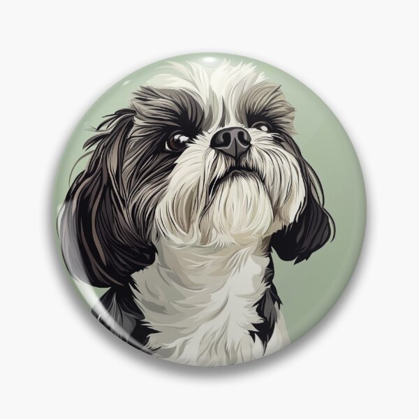 Item preview, Shih Tzu against green background designed and sold by davidalv.