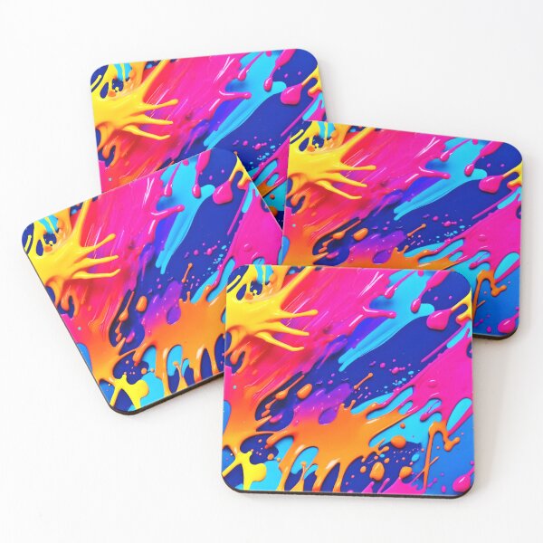 Item preview, Abstract Neon Paint Drip Design designed and sold by Health And Fitness Posts e-Store.