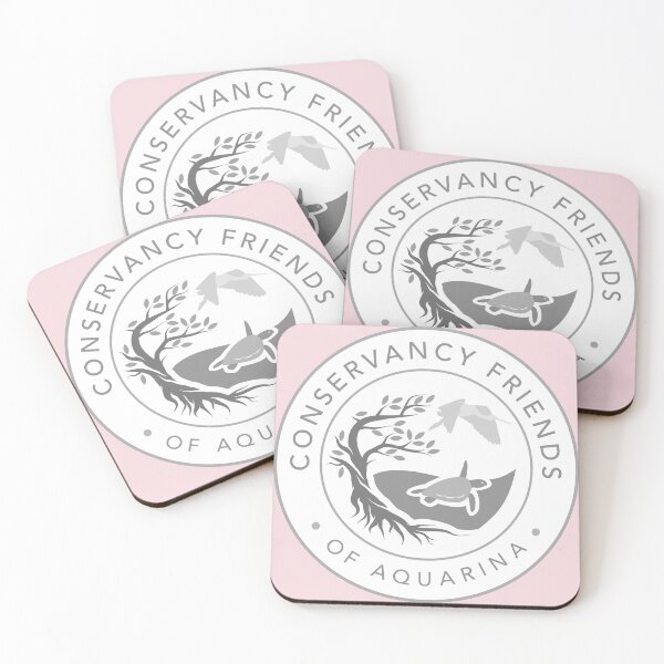 Item preview, Conservancy Friends of Aquarina Logo in Grayscale with White Background designed and sold by AquarinaFL.