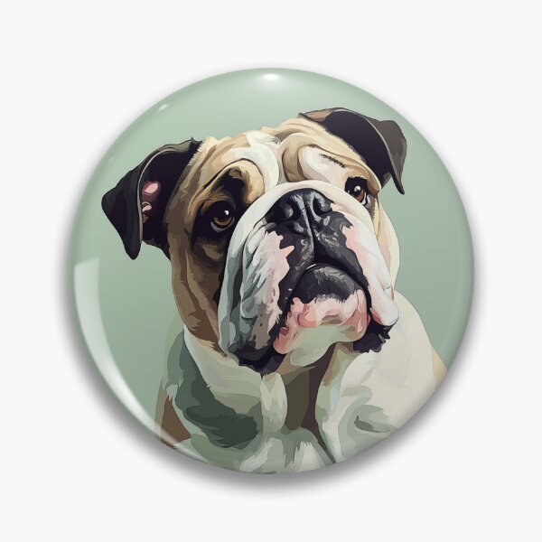 Item preview, English Bulldog against green background designed and sold by davidalv.