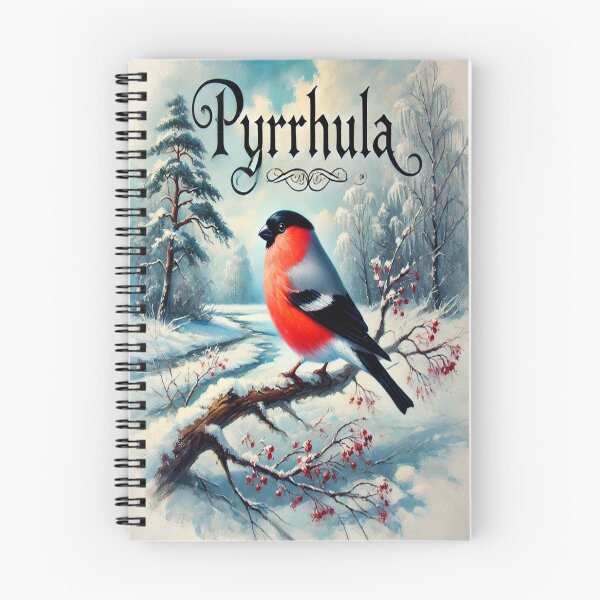 Item preview, Elegant Bullfinch Painting 'Pyrrhula' designed and sold by AlexanderSV1981.