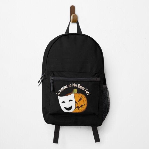 Item preview, Grumpy Jack O' Lantern Switching to My Happy Face Mask designed and sold by SunandShade.