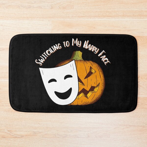 Item preview, Grumpy Jack O' Lantern Switching to My Happy Face Mask designed and sold by SunandShade.