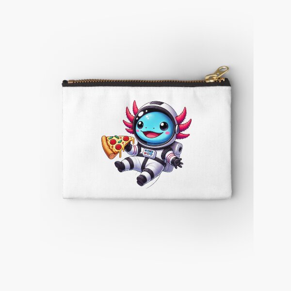 Item preview, Kawaii Axolotl Astronaut Eating Pizza in Space designed and sold by RetroPop23.