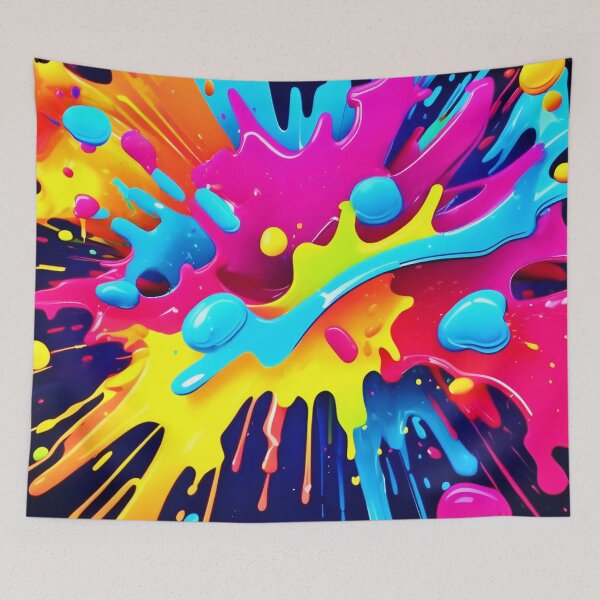 Item preview, Dynamic Fluorescent Paint Streaks designed and sold by Health And Fitness Posts e-Store.