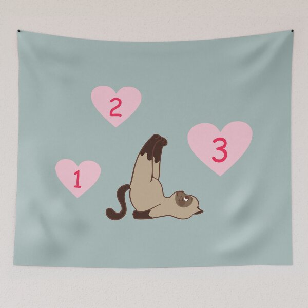 Item preview, Adorable Siamese Working Out designed and sold by cuteart.
