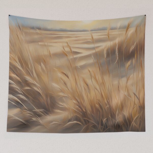 Item preview, Coastal Sand Beach with Reeds designed and sold by CalmnessbyChoice.