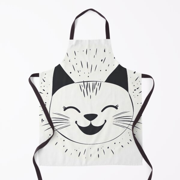 Item preview, Smiling Cat Face With Radiant Whiskers designed and sold by CharmingQuill.