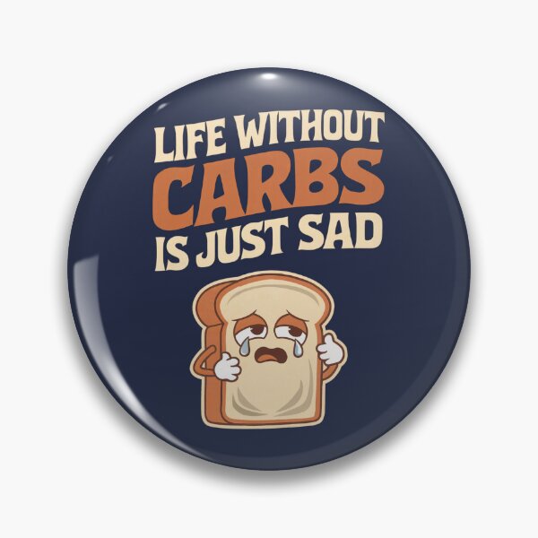 Item preview, Life Without Carbs Is Just Sad, Carbs Lovers, Anti-Diet  Vintage Style  designed and sold by Anniko Art Studio.