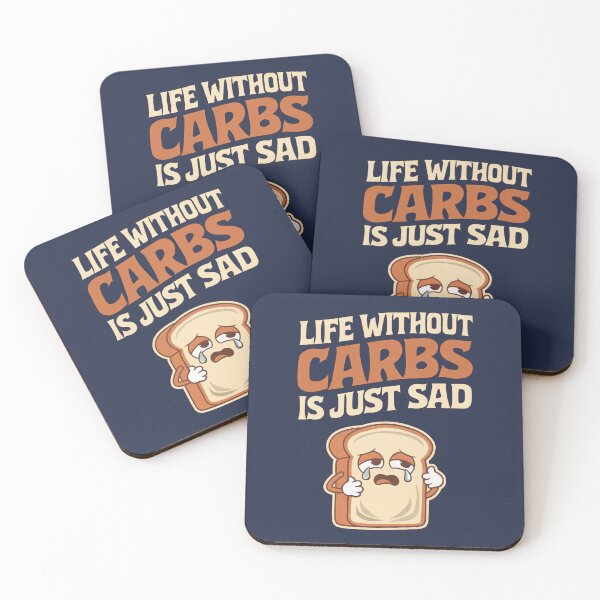 Item preview, Life Without Carbs Is Just Sad, Carbs Lovers, Anti-Diet  Vintage Style  designed and sold by Anniko Art Studio.