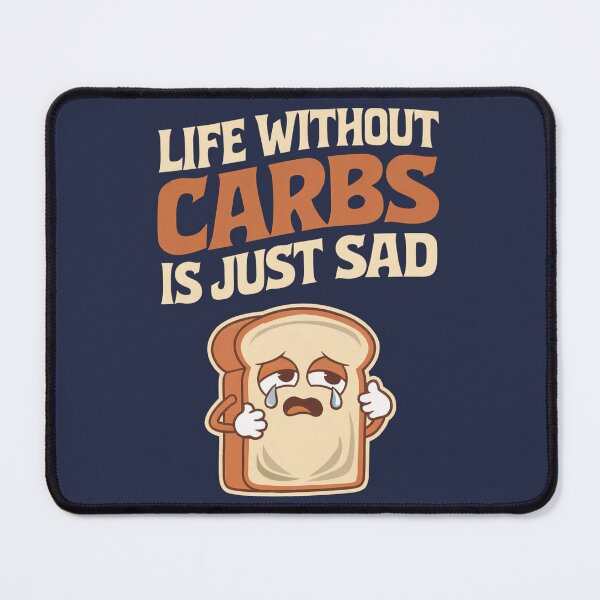 Item preview, Life Without Carbs Is Just Sad, Carbs Lovers, Anti-Diet Vintage Style designed and sold by Anniko Art Studio.